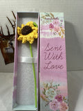 Handmade Crochet Single Sunflower use as a bookmark or Decoration  FREE SHIPPING Sunflower