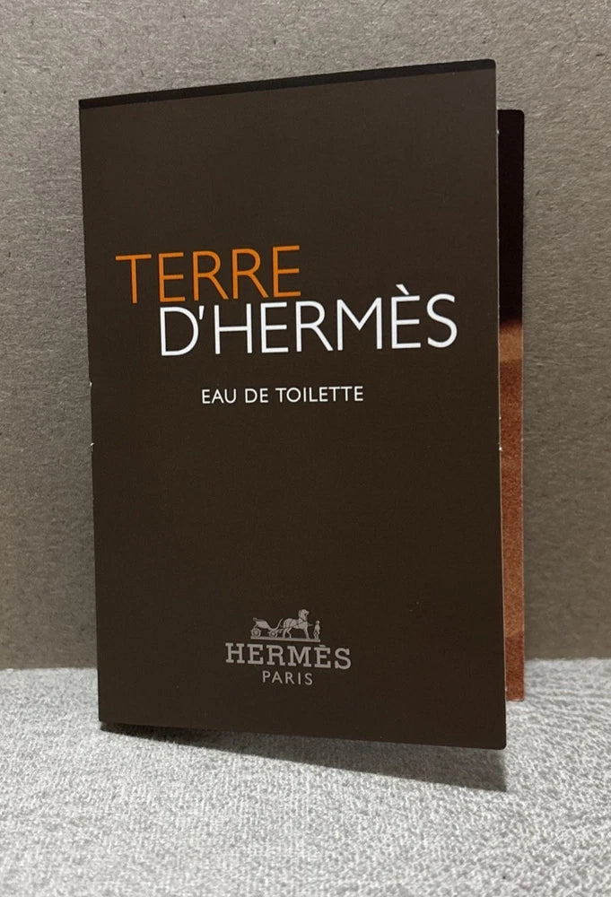 Hermes MenÕs Terre D'Hermes Eau de Toilette Sample Vial  .06 oz/2 ml - 2 Piece EDT