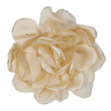 4.7" Silk Satin Flower Brooch Pin Large Peony Floral Lapel Pin Khaki Peony