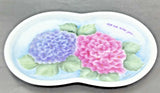 Harumi K Hand Painted Hydrangea Dish - Ceramic - Trinket Dish - Floral Decor Hydrangea