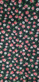 Black Ditsy Floral Cotton Fabric 44 Wide Pink White Flowers Sold By The Half Yd Flowering Plants