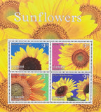 ST VINCENT SUNFLOWERS STAMPS SHEET MNH 2014 FLOWERS FLORA WILDLIFE FLOWER BB Sunflower