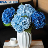 Realistic Artificial Hydrangea Flower Bouquet DIY Floral Arrangement Home Decor Hydrangea