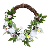 20" Faux Rose Hydrangea Flower Wreath for outdoor indoor use Hydrangea