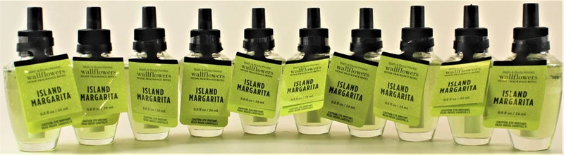 QTY 10 Bath & Body Works ISLAND MARGARITA Wallflowers Home Fragrance Oil Refills Bouquet