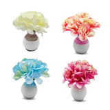 4 Pieces Hydrangea Vase Flower Car Dashboard Decorations Cute Floral Rear View Hydrangea