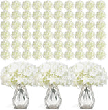 304 PCS Lifelike White Hydrangea Silk Flowers for Wedding & Home Decor Hydrangea