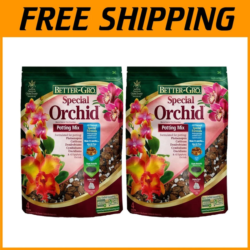 Orchid Bark Mix - Enhanced Drainage, 8 Quarts Orchids