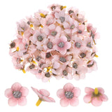 50-Pack Artificial Flower Heads, Mini Silk Faux Daisy Flowers DIY [Medium Pink] Daisies