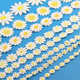 White & Yellow Daisy Lace Trim X 1m Flower Sewing Dressmaking Edging 12mm-35mm Daisies