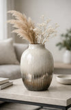 Modern Ceramic Vase with Pampas Grass Ð Rustic Neutral Home Decor Living Room Pampas Grass