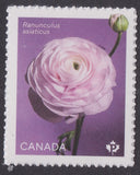 Canada 3376 Ranunculus White P single (from booklet) MNH 2023 Ranunculus