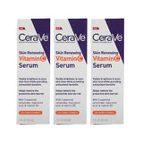 3-Pack CeraVe Skin Renewing Vitamin C Serum 1 FL Oz/30ml with Hyaluronic Acid Bouquet