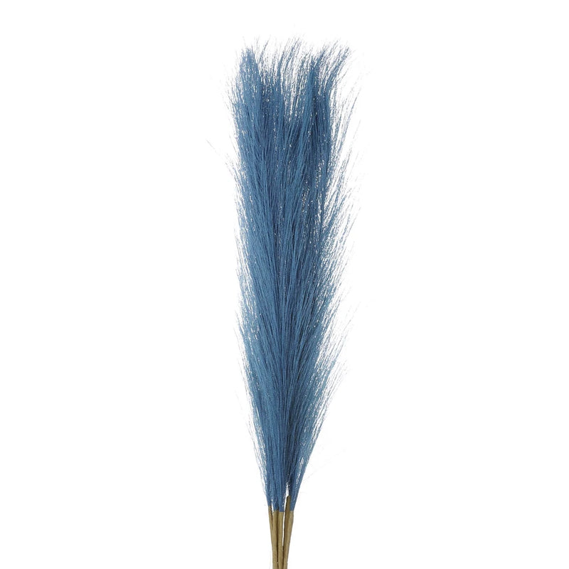 8Pcs Faux Pampas Grass,21" Fake Pampas for Wedding Decoration,Blue Pampas Grass