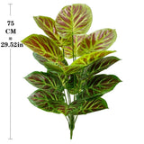 Home Party Decoration Purple Leaf Decor Artificial Plant Simulation Pot Bonsai F Green Plant