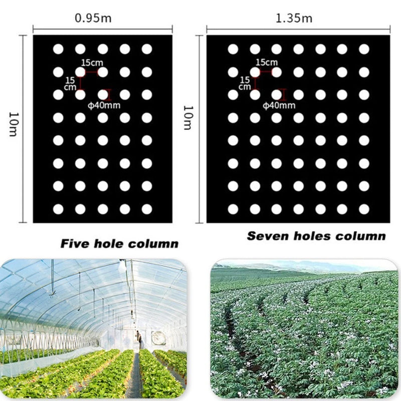1 Pcs Plastic Film Mulching With Planting Holes Gardening Tools For Farm Garden Garden Plants