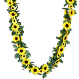 6 ft Yellow Sunflower Silk Garlands Wedding Flowers Decorations WHOLESALE SALE Sunflower