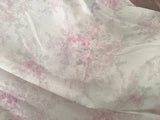Rachel Ashwell Shabby Chic Couture Floral Ikat Pink White Cotton by the yard New Flowering Plants