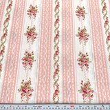 Hannah Bella by Robyn Pandolph for SSI Striped Cotton Fabric by the HALF YARD Flowering Plants