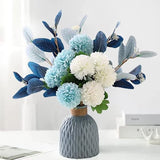 LADADA Artificial Flowers with Vases Artificial Hydrangea Flower Arrangements Hydrangea