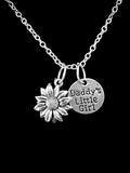 Daisy Sunflower Necklace Daddy's Little Girl Flower Nature Christmas Jewelry Sunflower