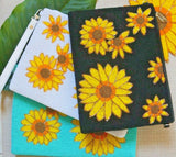 Sunflower Beaded Handmade Pouch Bag ** No HANDLE** Sunflower