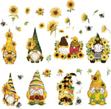 8 Sheets 8 Styles Sunflower Window Stickers Spring Theme Gnome Stickers Window C Sunflower