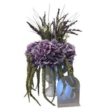 Purple Hydrangea Faux Floral Centerpiece Hydrangea