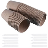 40 Pcs Growing Peat Pots Nursery Cup Garden Germination Garden Plants