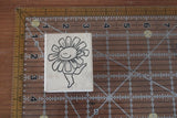 Stampotique Rubber Stamp JANET KLEIN  BABY FLEUR 3 Sunflower Flower Infant Dance Sunflower