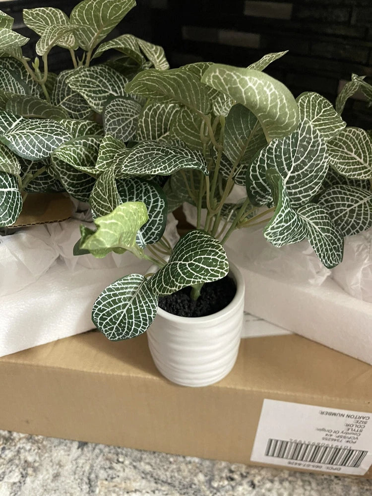 Threshold Set Of 4 Artificial Table Top Plants Green Plant