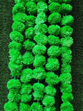 Wholesale Lot Of 50PC Indian Artificial Marigold Floral Garland Wedding Decor Green Plant