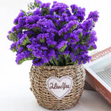 Dried Flowers Sea Lavender Bouquet - 12 inch Real 100% Natural 1600+ Purple Stat Dried Flower