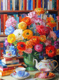 - Ranunculus Rendezvous - 1000 Piece Jigsaw Puzzle for Adults | Colorful Floral Ranunculus