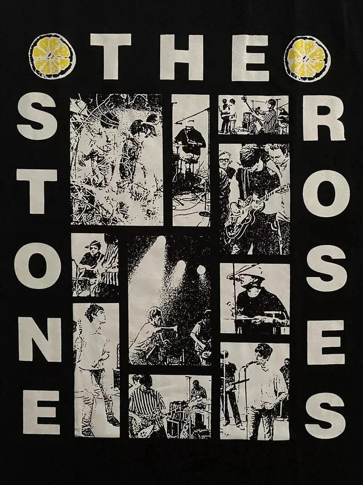 The Stone Roses Shirt, The Stone Roses Black T-shirt S-5XL BT942 Roses