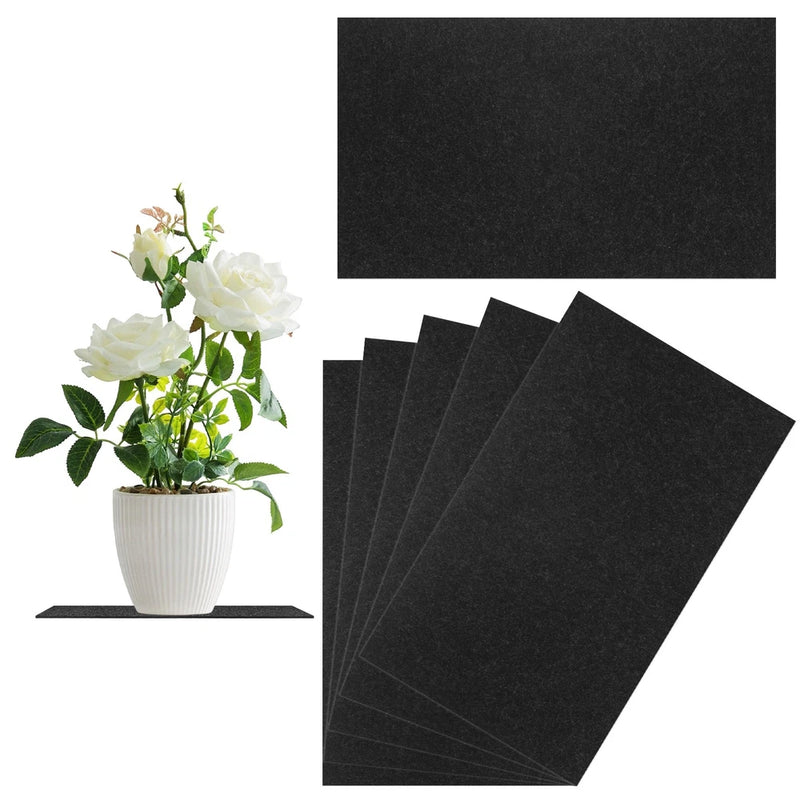 6-Pack Cork Plant Coasters, 13 Inch Square Cork Plant Mats for Garden [Gray] Garden Plants