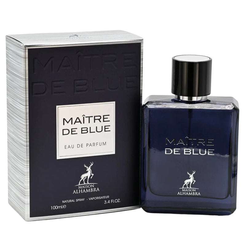 Maitre De Blue by Maison Alhambra for men EDP 3.3 / 3.4 oz New in Box EDP