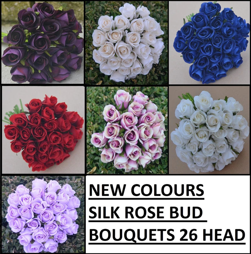 ARTIFICIAL POSY FLOWERS SILK ROSE ROSES PRE MADE BOUQUETS WEDDING BRIDAL BOUQUET Bouquet