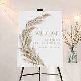 Personalized Pampas Grass Bridal Shower Welcome Sign Custom Bridal Shower Sign Pampas Grass