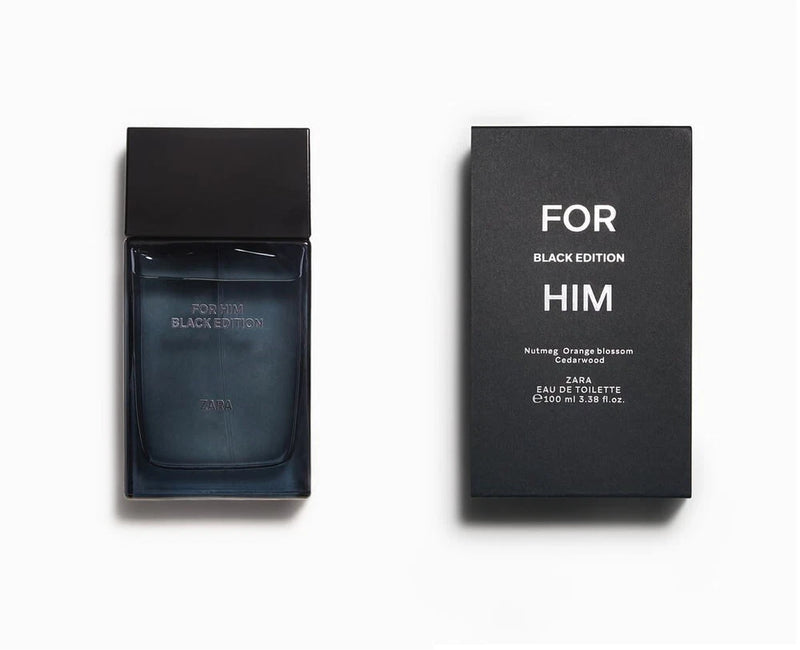 Zara For Him Black Edition Fragrance Perfume Eau De Toilette 100ml 3.38 oz New EDT