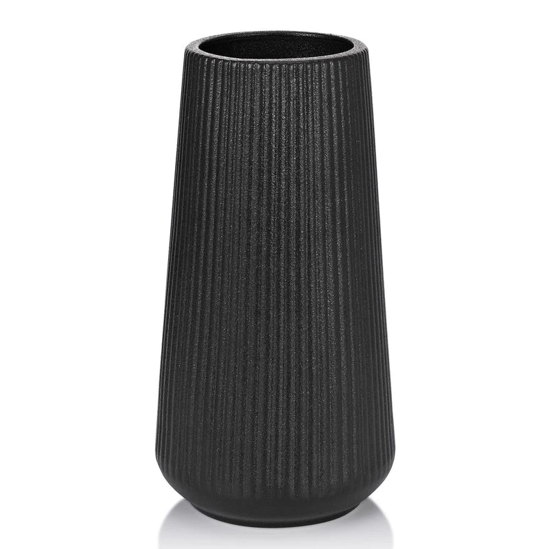 Matte Black Ceramic Vase, Small Cute Flower Vase for Pampas Grass, Home, Livi... Pampas Grass