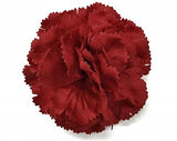 M&S Schmalberg 3.5" Silk Carnation Flower Pin Brooch - Silk Fabric - Made in USA Carnation