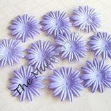20 1" Lavender MULBERRY PAPER DAISY FLOWERS for Cards Daisies