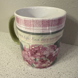 Lang Mug NIB * Pink Hydrangea. Pretty! Classy! Ellen Stouffer artist. Great Gift Hydrangea