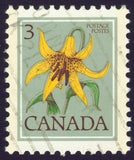 Canada sc#708 Floral : Canada LiLy, CBN Issue, Used Lily