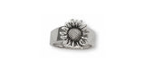 Sunflower Ring Jewelry Sterling Silver Handmade Flower Ring SF6-R Sunflower