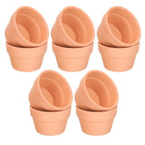 10 Pcs Red Clay Pot Boho Flower Mini Ceramic Pots Garden Succulent Garden Plants