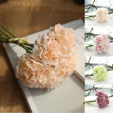 Home Fake Wedding Silk Decor Peony Hydrangea Bridal Flowers Artificial Bouquet Hydrangea