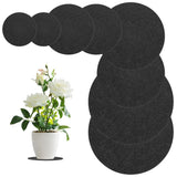 2-Set Cork Plant Coasters, 3.9/5.9/7.9/9.8 in Cork Plant Mats for Garden [Gray] Garden Plants