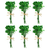6 Pcs Mini Dried Flower Bouquet Baby's Breath Boho DIY Gift Green Dried Flower